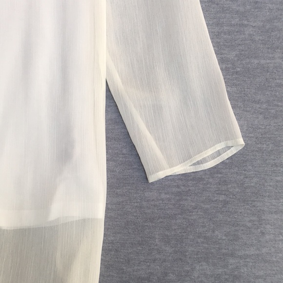 SOFT SURROUNDINGS Cool Comfy Gauzy Leisure Lounge Summer Long Line Oversized Top - Picture 3 of 15